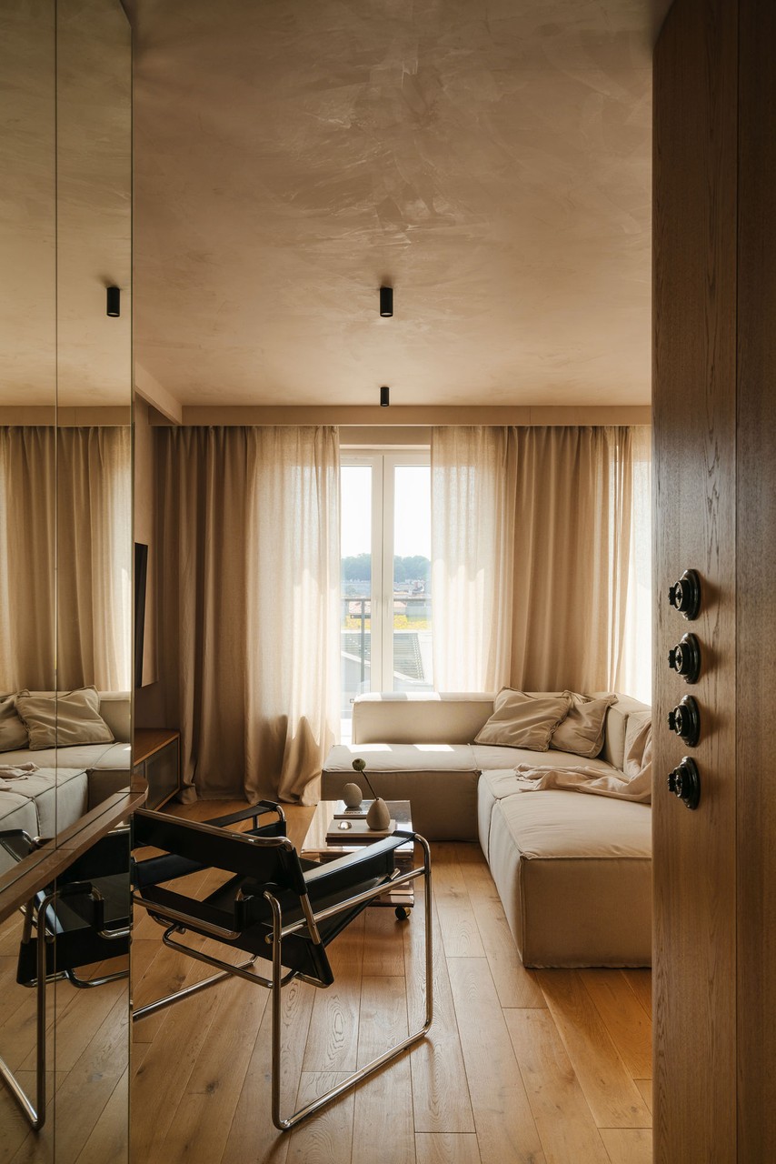 钢铁,玻璃与饰面板·克拉科夫波德戈日51平米现代组合住宅丨波兰克拉科夫丨Wojtyczka Pracownia Projektowa-21