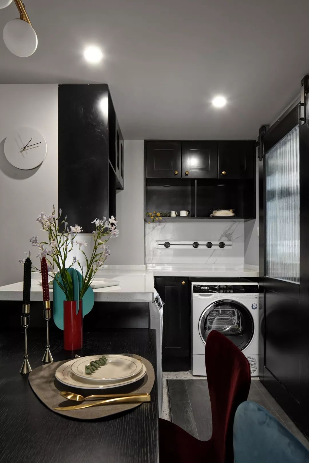 75㎡现代轻奢小三房，深色调的华丽优雅-27