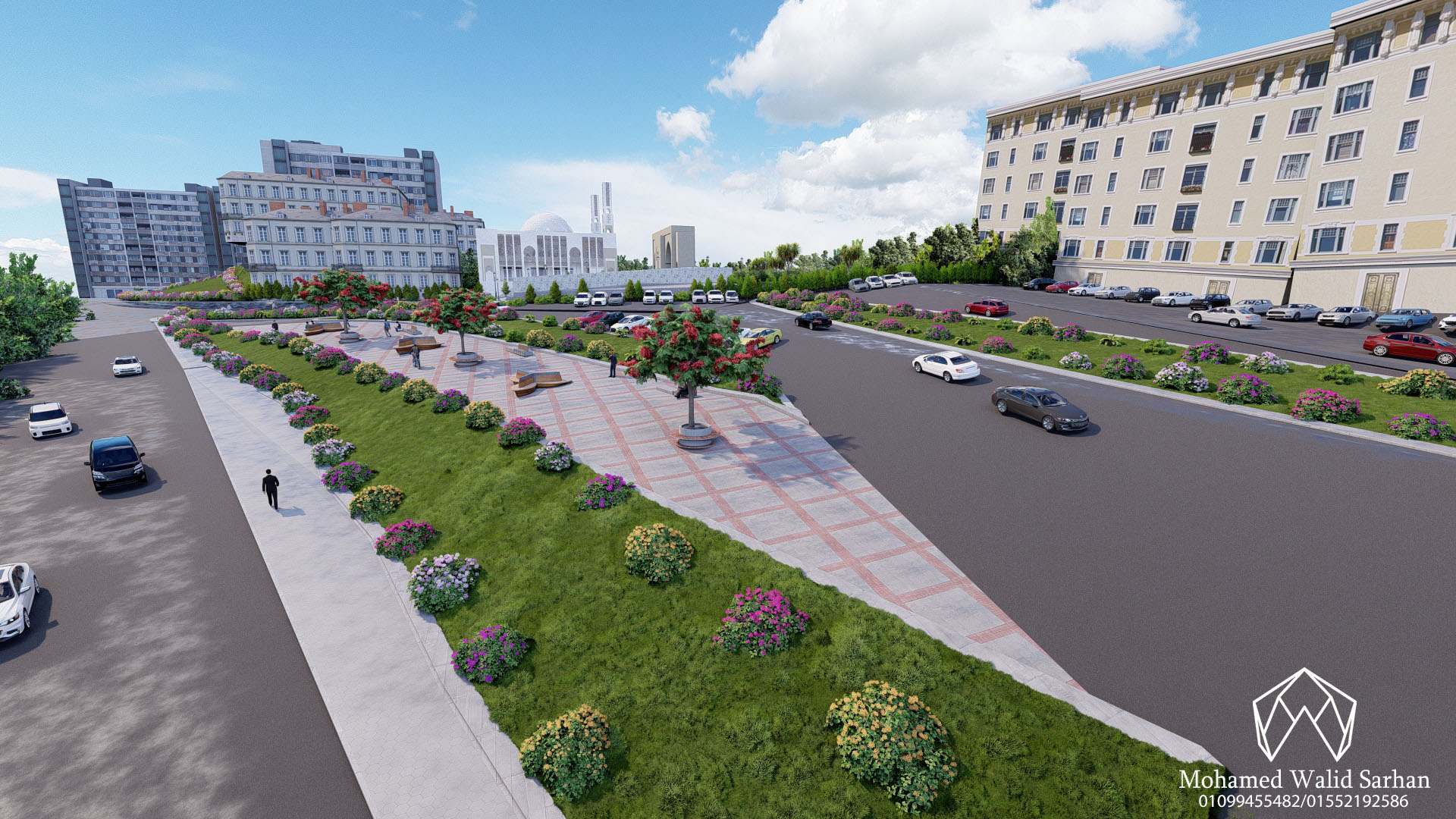 Landscape of a university in Jordan-24