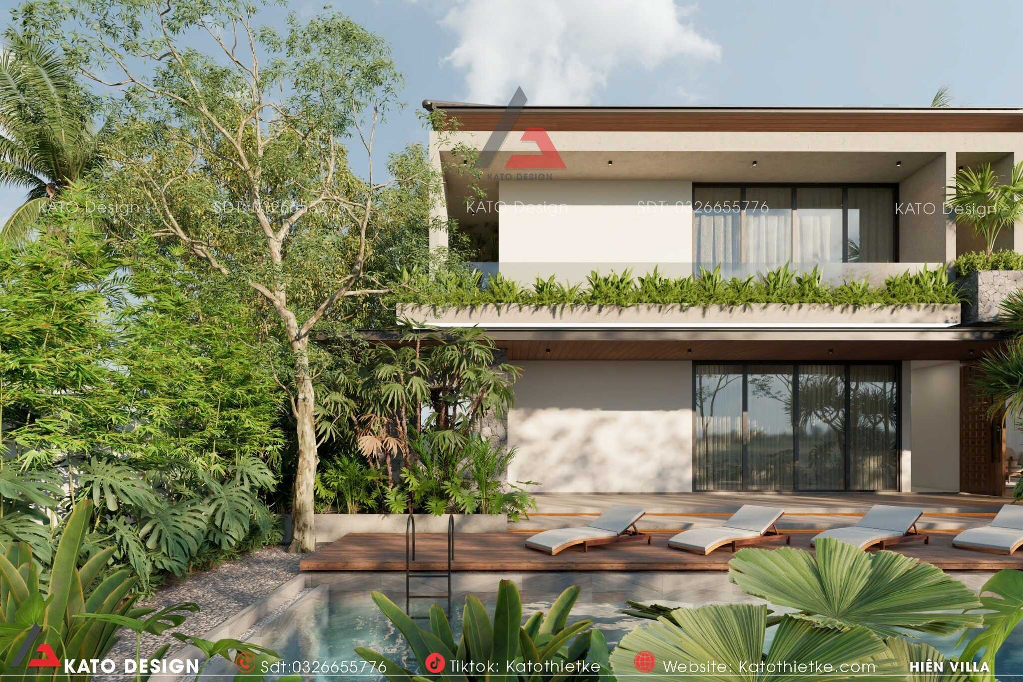 由于 Hiên 可能是人名、地名等特定名称，在没有更多背景信息的情况下难以准确翻译，这里只能保留英文形式，将 Hiên villa 直接表述为 希恩别墅（假设 Hiên 音译为 希恩 ，但不保证符合实际情况） 丨KATO Thiết Kế-6