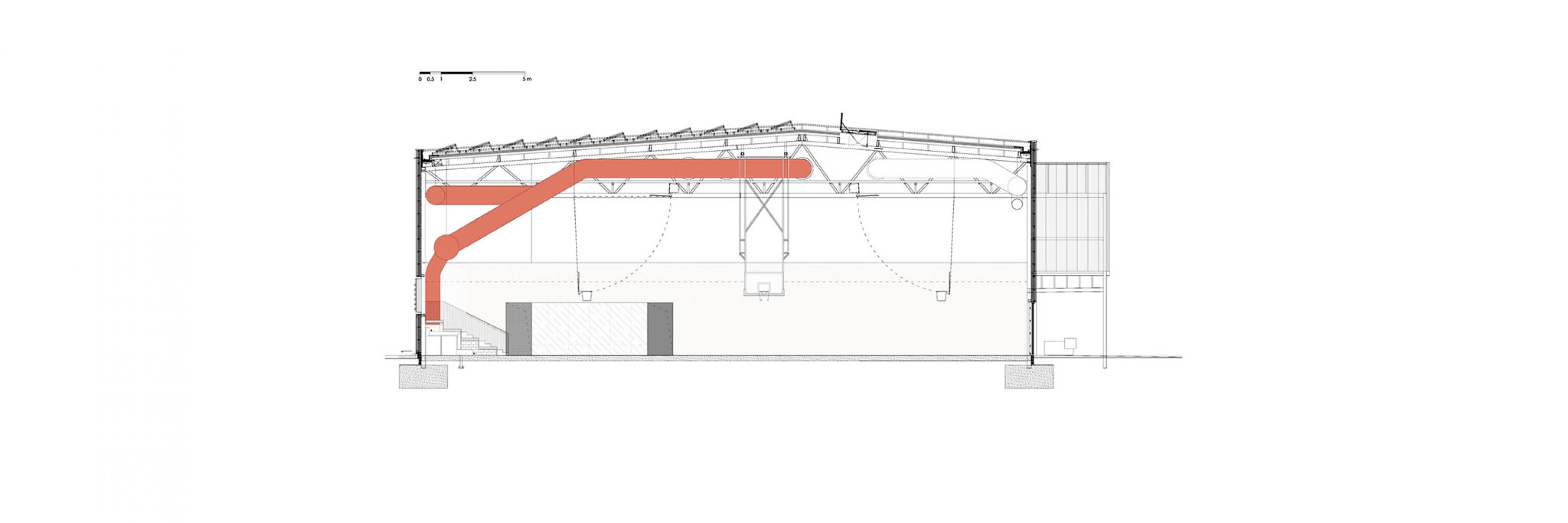 OAOB Arquitectura设计的多功能体育馆丨西班牙马德里-53