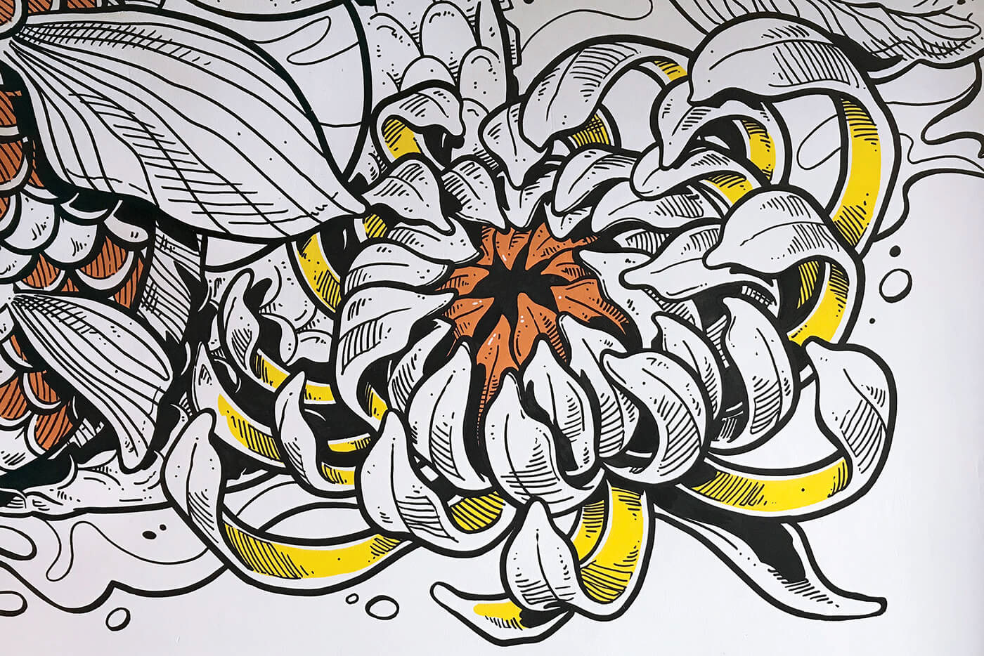 Goto 日本料理餐厅墙绘设计-6