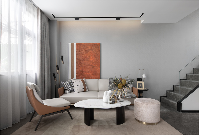 南通融信港闸叠墅 | 橙黄深木的时尚意式家居-4