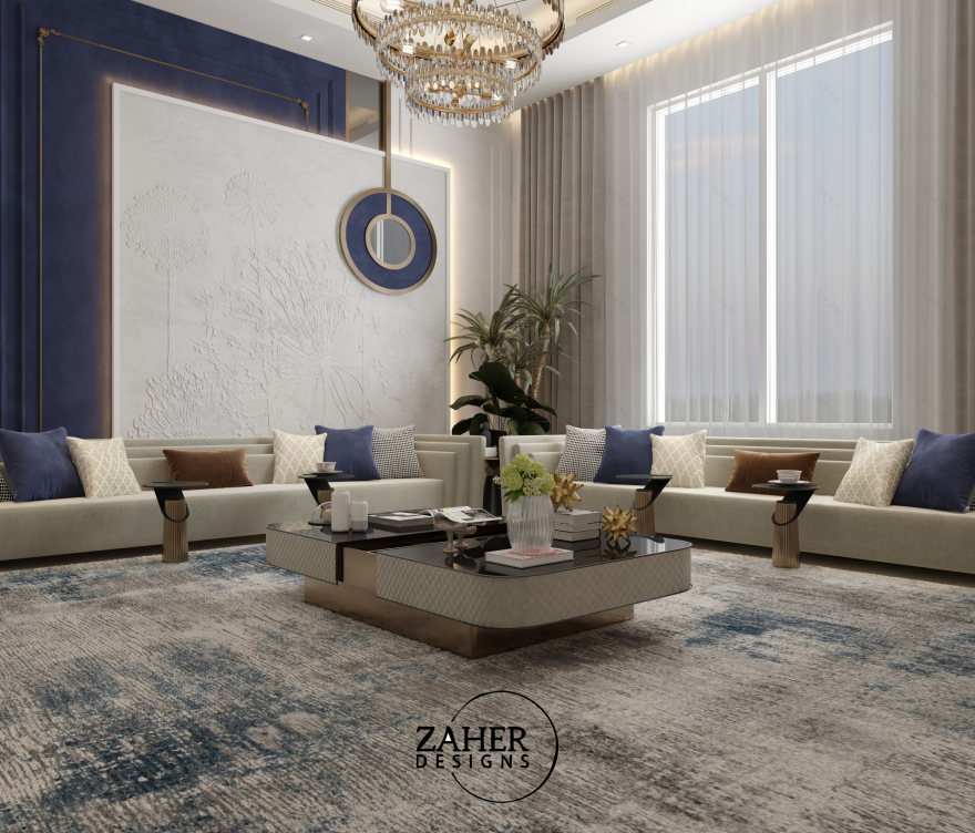 科威特新古典风格接待处丨Zaher Design Studio-20