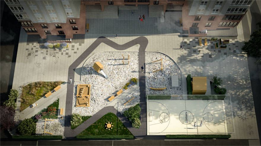 铁路“Самоцветы”住宅周边区域景观美化项目丨俄罗斯萨兰斯克-31