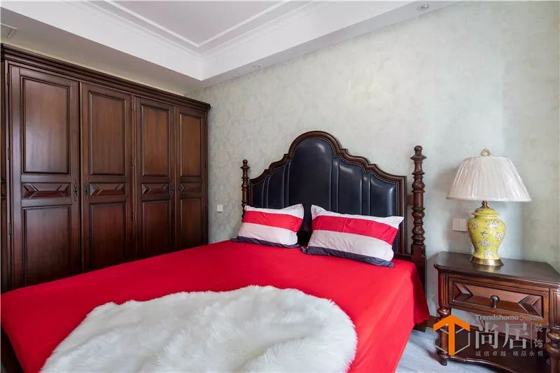 104㎡美式田园风，蒂芙尼蓝带来清新浪漫-18