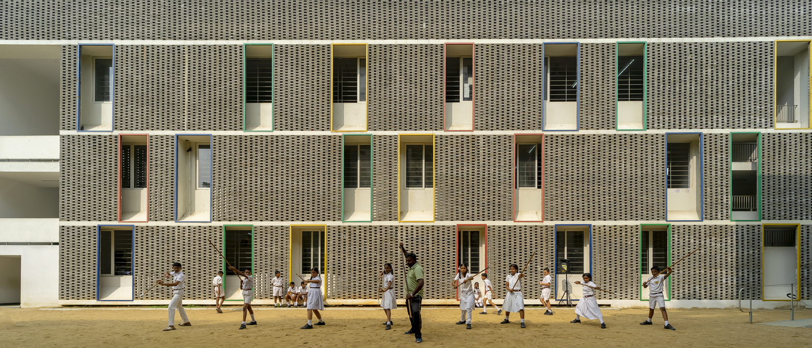 印度马哈里希 Vidya Mandir 学校丨印度金奈丨KSM 建筑事务所-32