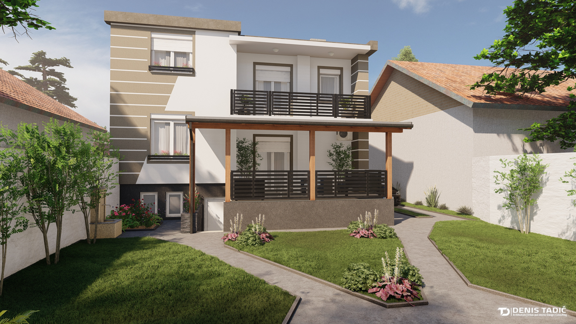 Erceg  外立面,大门和庭院的装修-15