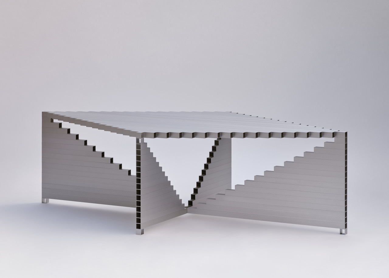 RM I Table | Joseph Smolenicky 设计的悬浮式方管餐桌-0