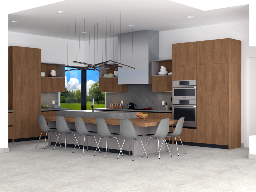 帕洛米诺厨房丨美国丨QOM Wood Design-6