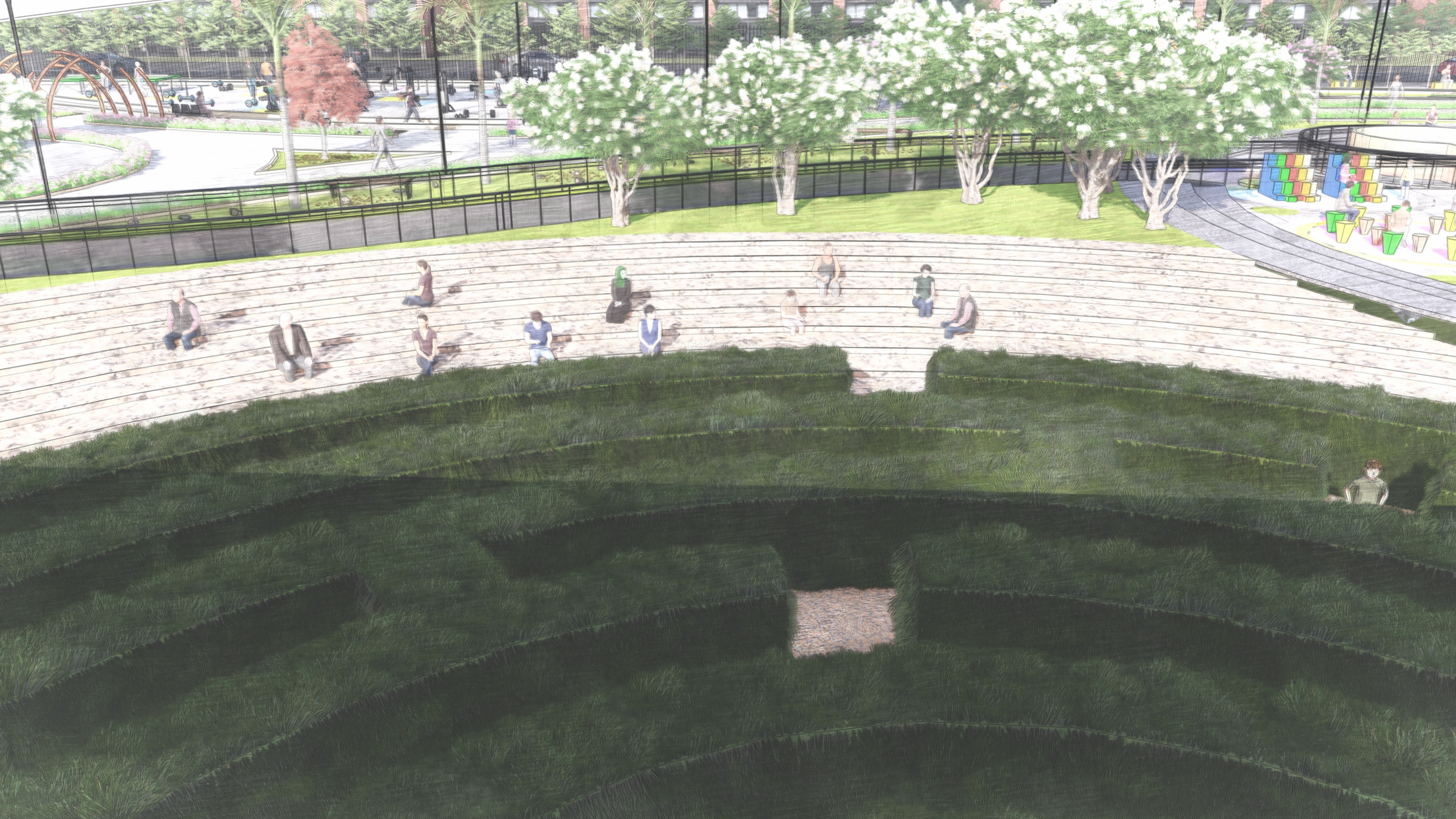 leqaa 广场，景观项目-23