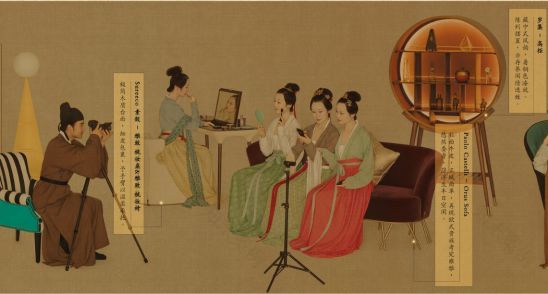 《韩熙载夜宴图》古今穿越设计,尽显生活美学-54