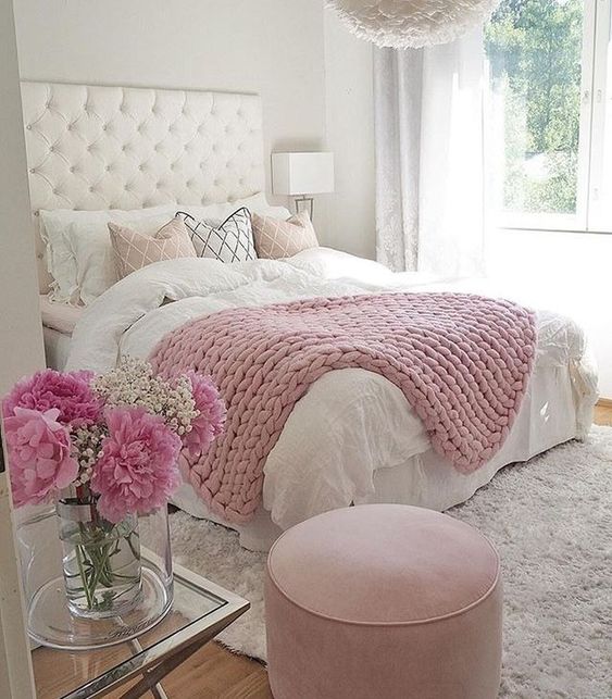 美丽粉色卧室室内设计-13