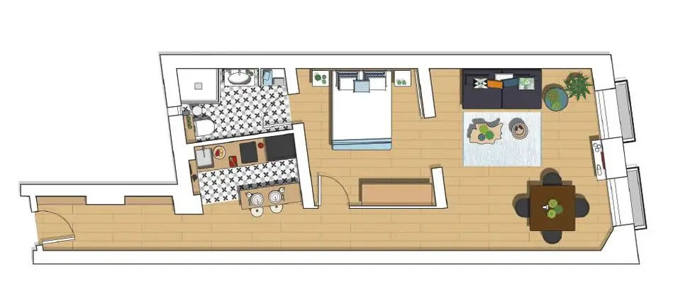 45m2 小户型公寓焕然一新，明亮舒适-9