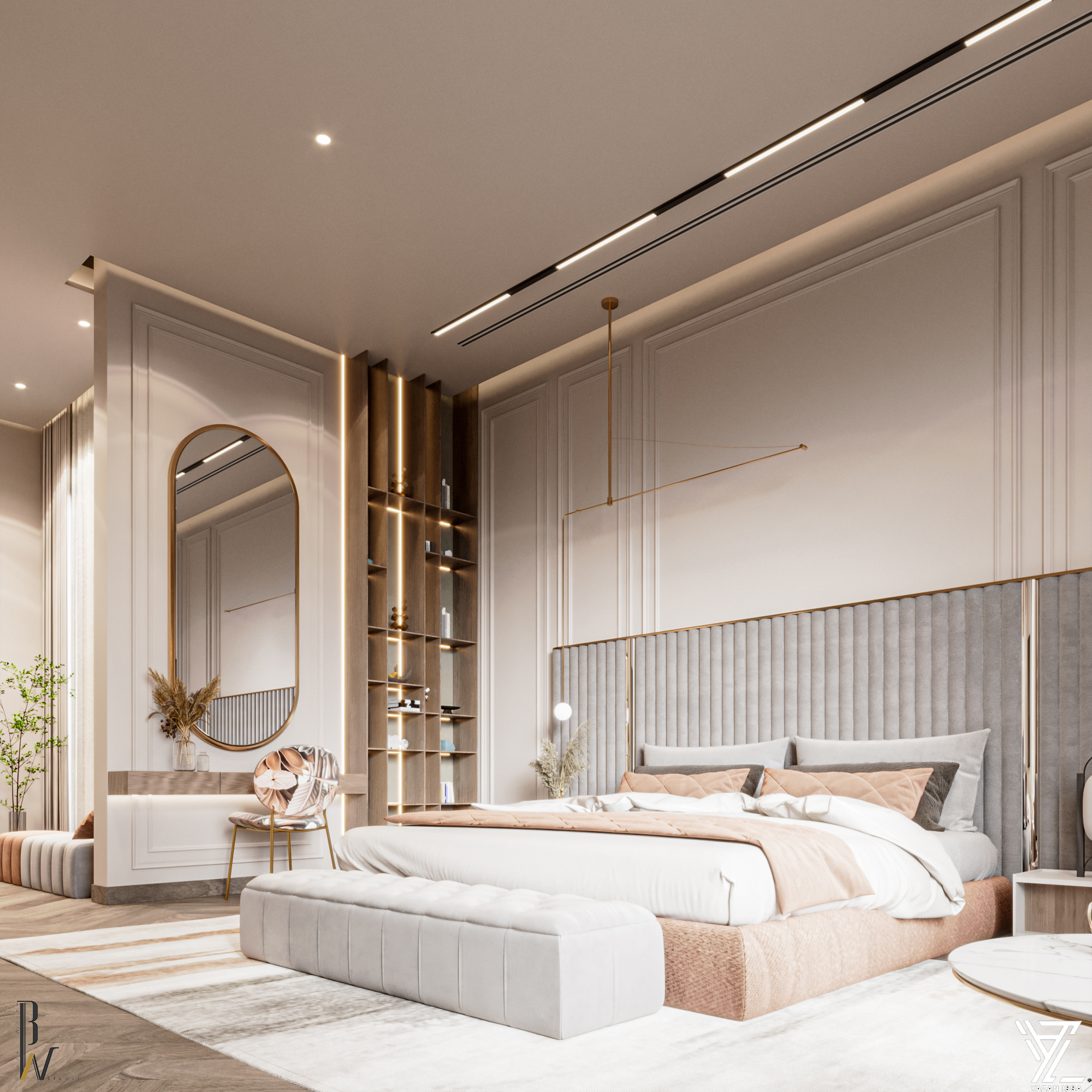 Neo-classic Master bedroom-2