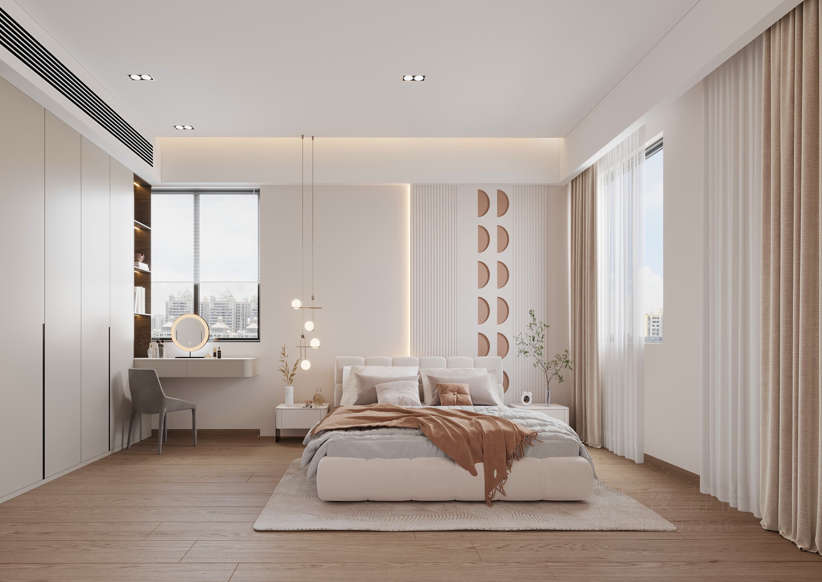 现代别墅2层效果案例-0