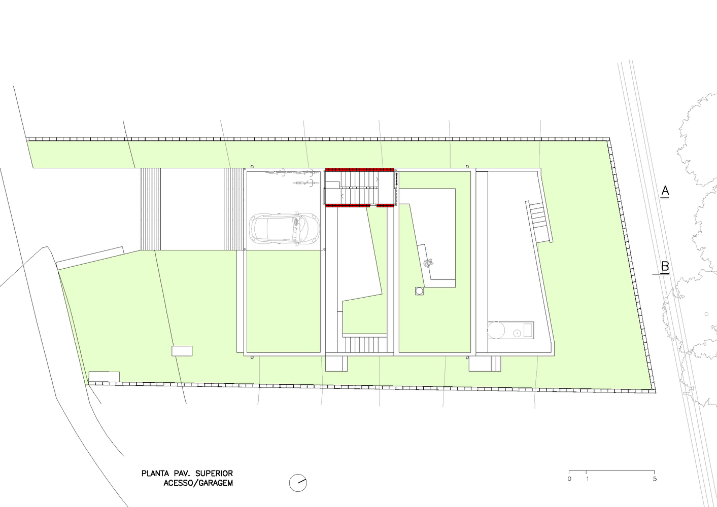 巴西 Centro Arquitetura APF House,融入自然的别墅设计-25