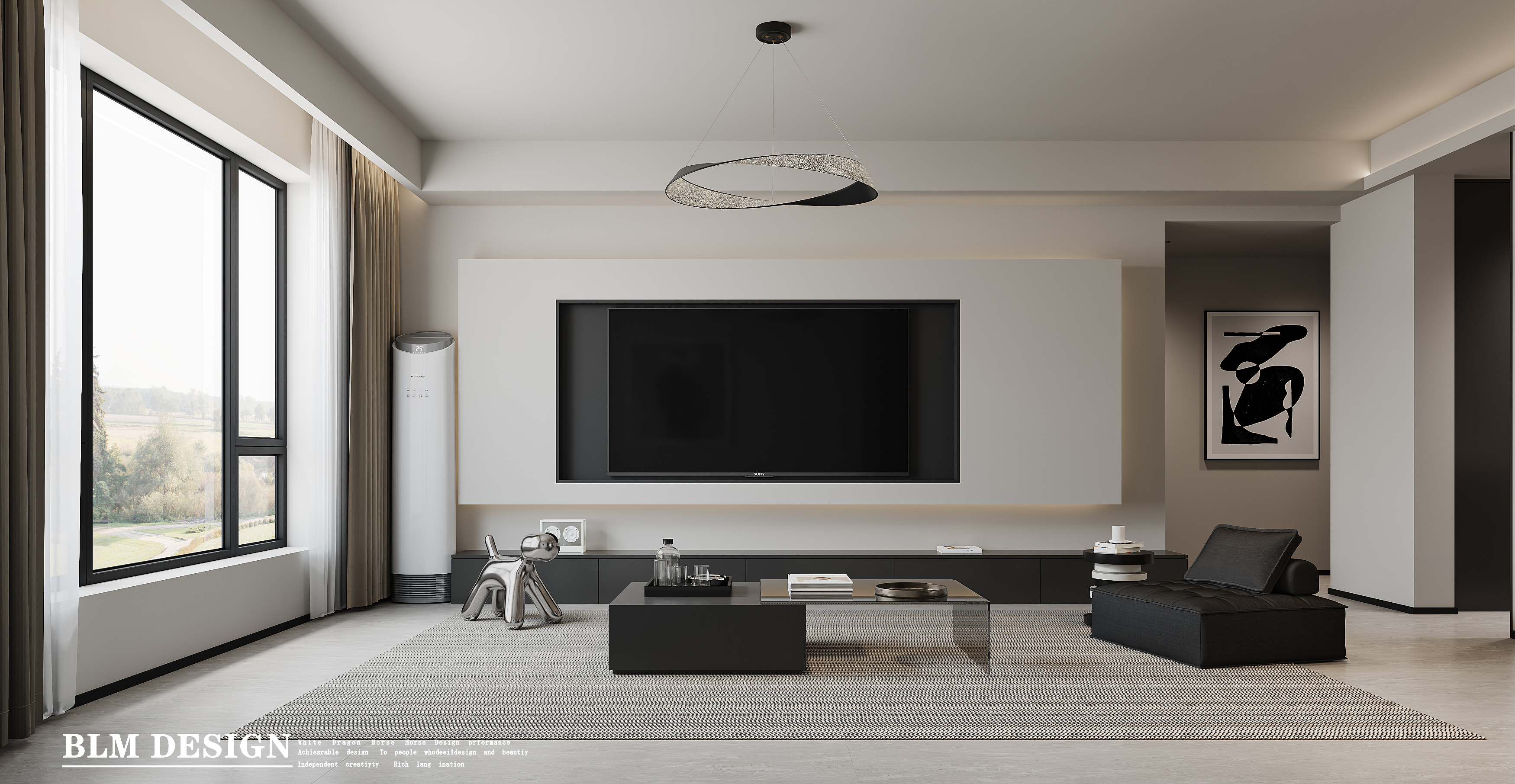 黑白灰家装效果分享-2