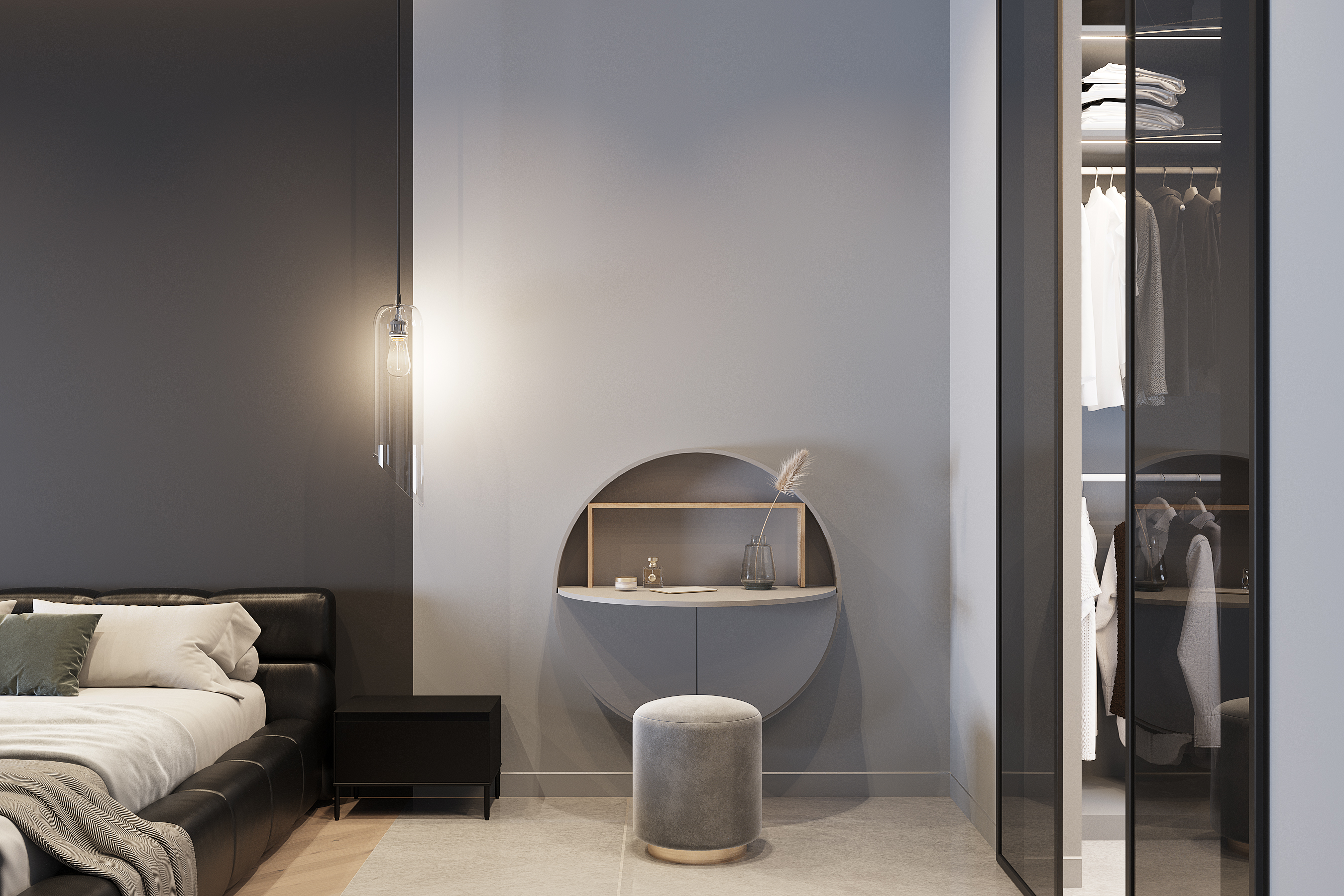 黑色版房屋室内装饰丨Golub Architects-26