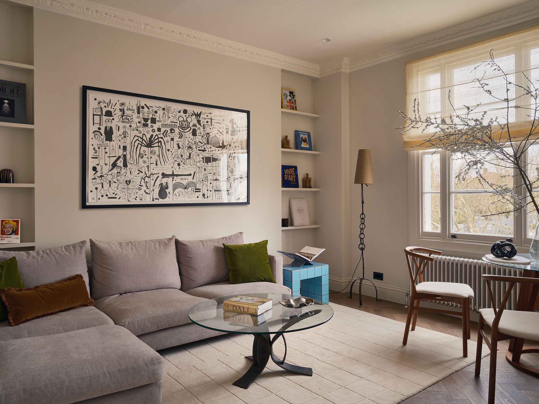 Neutral Canvas: A St John’s Wood Home Built Around Art.-16