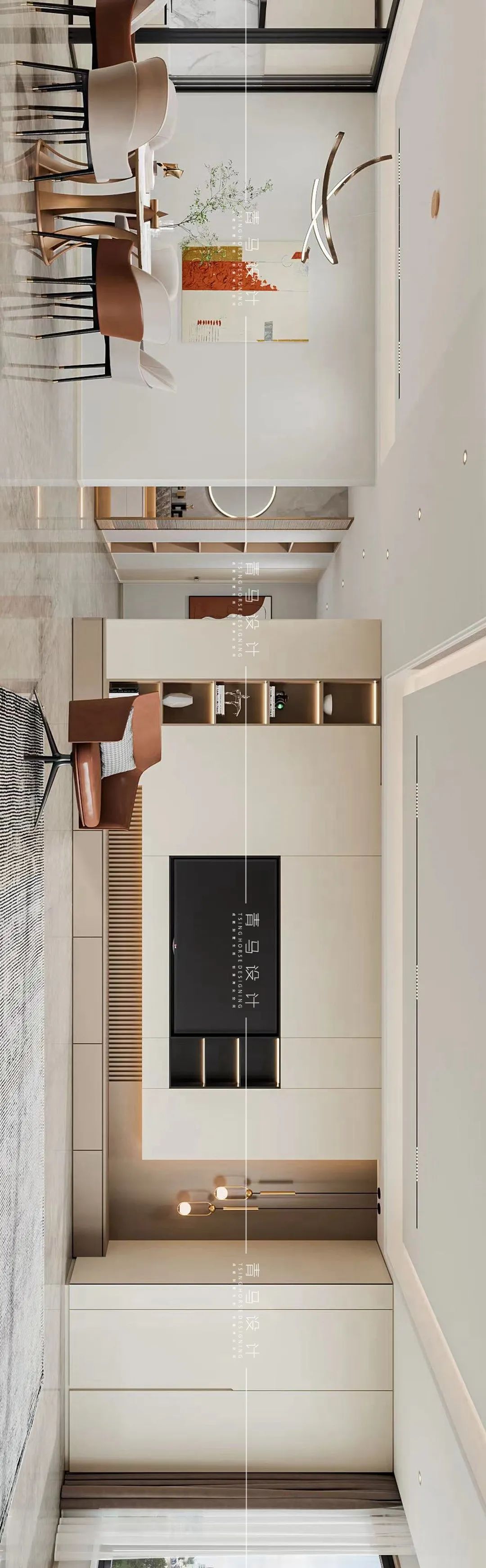 龙湖景粼天序现代别墅设计丨青马别墅空间设计-33