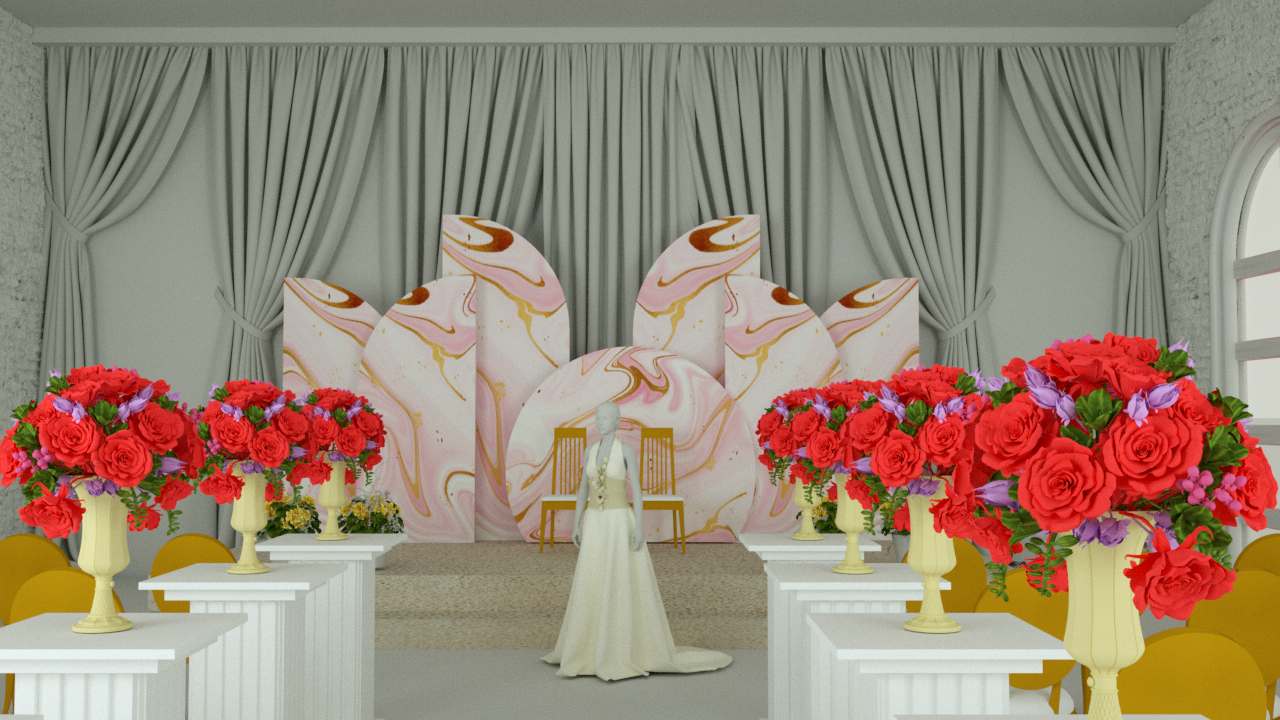 白色婚礼的活动布置设计-4