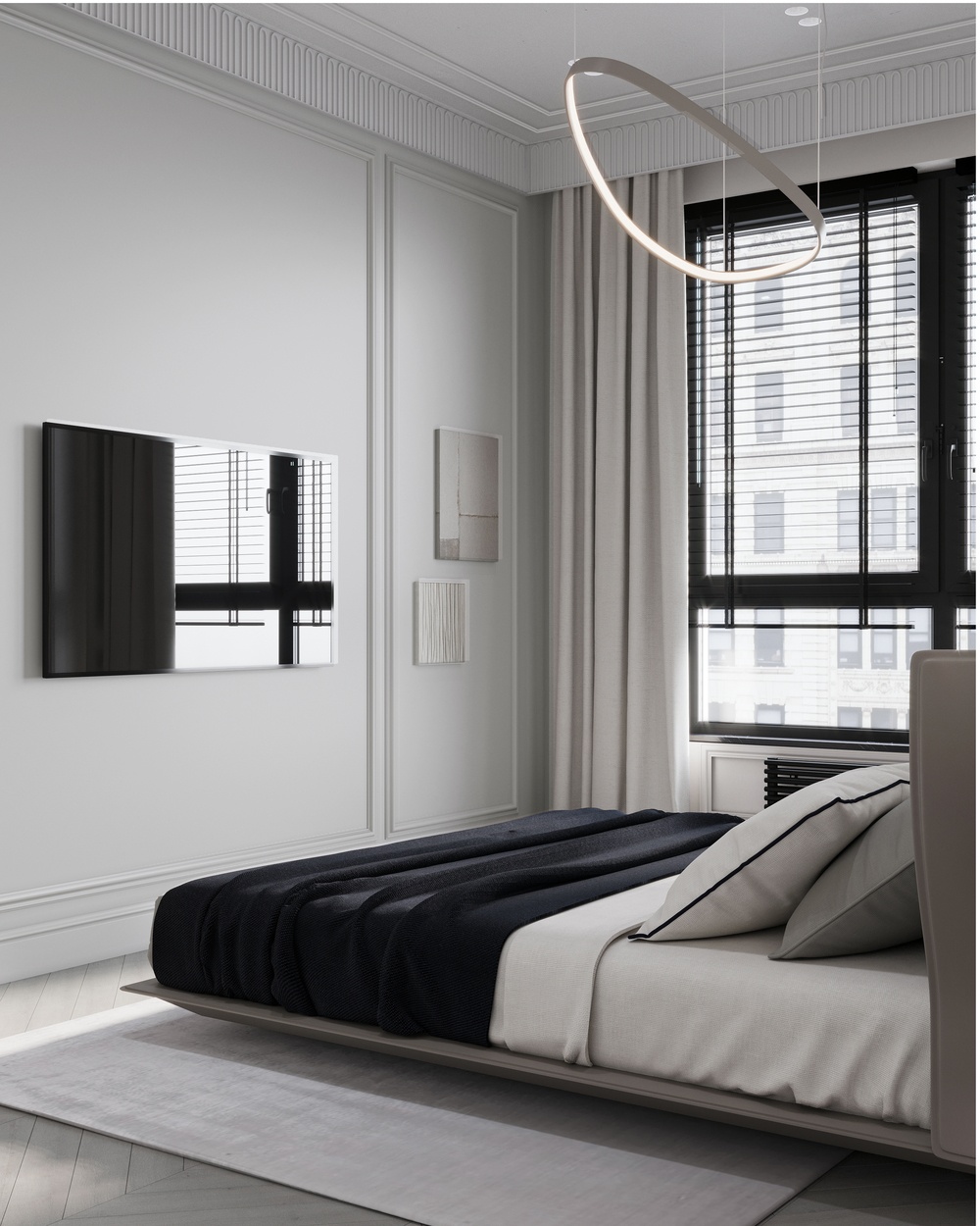 莫斯科河滨公园 88 平室内设计丨俄罗斯莫斯科丨Quadro Room-31