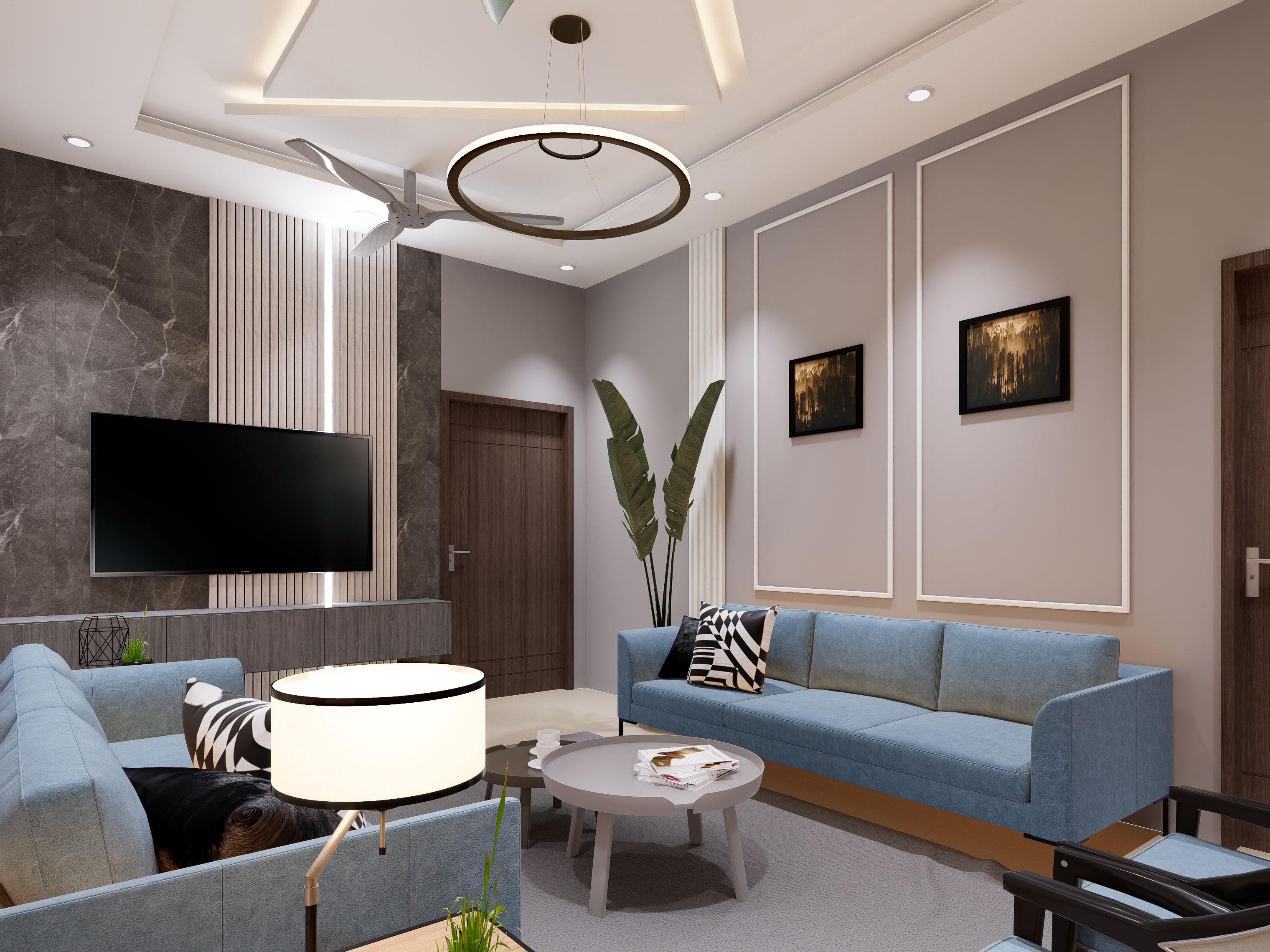 Lounge Interior Rendering-5