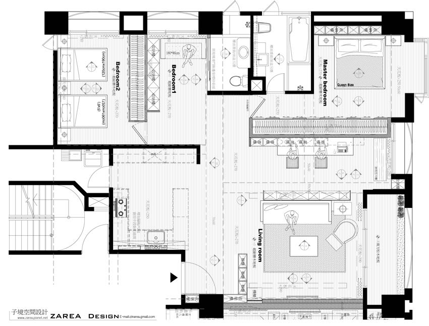 台中 40 坪工业北欧混搭风新婚宅，打造自然采光与个性空间-2