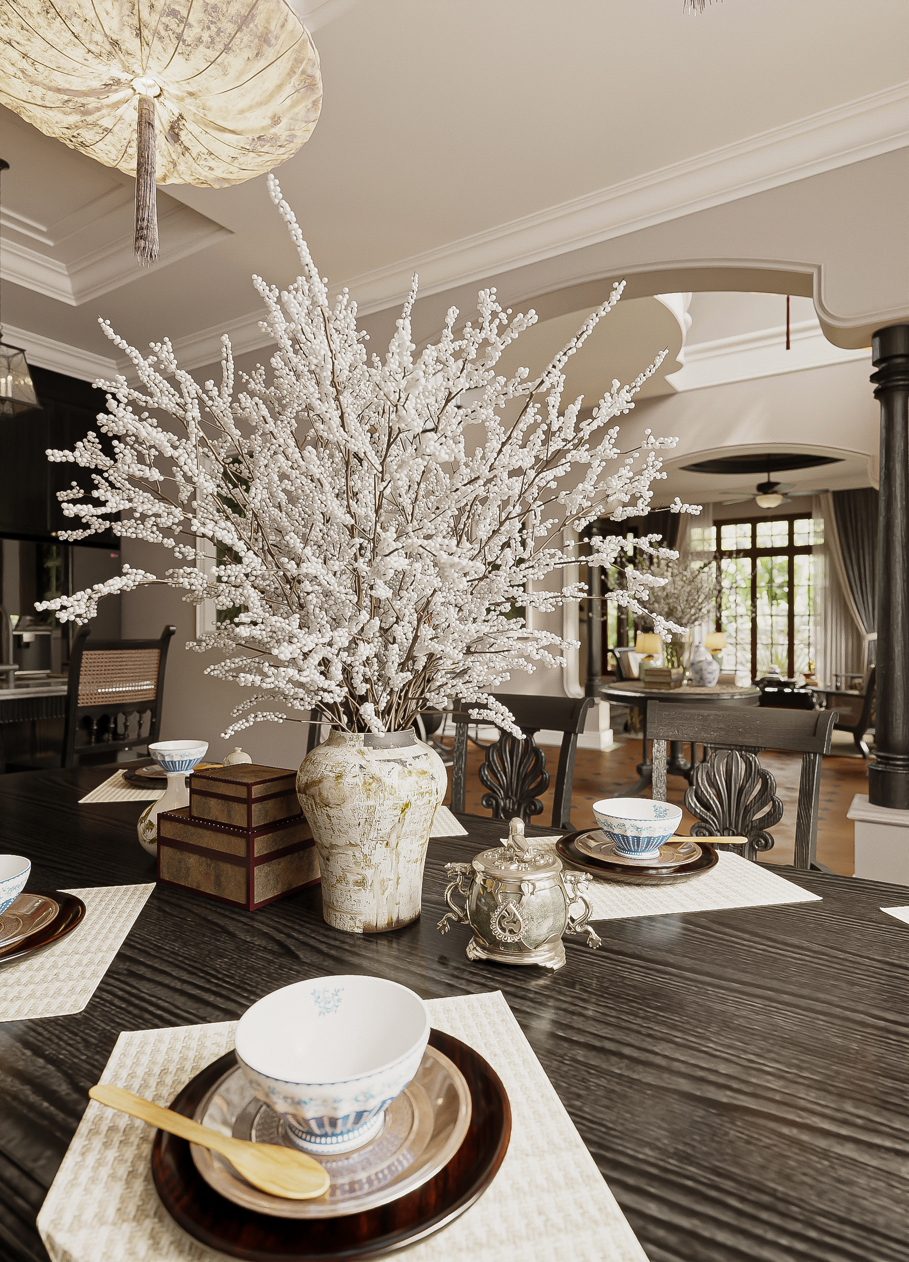 厨房和餐厅桑泰别墅丨越南-18