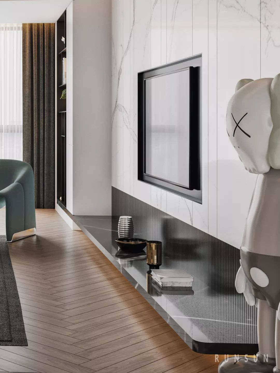 都市新贵之暗色迷迭香 | 朗石设计打造独特归家空间-26