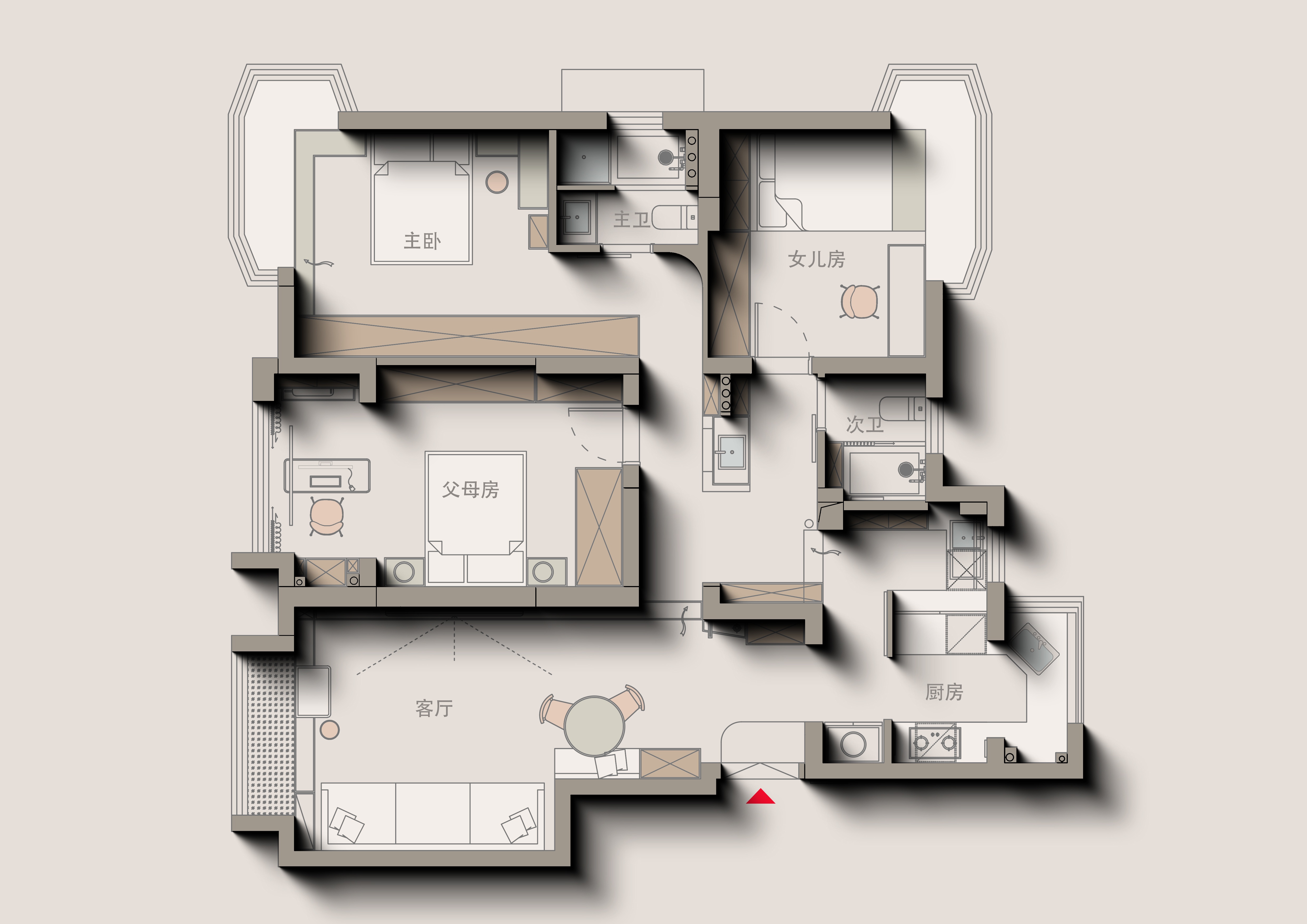 平层丨中国上海丨SJD春茉空间-11