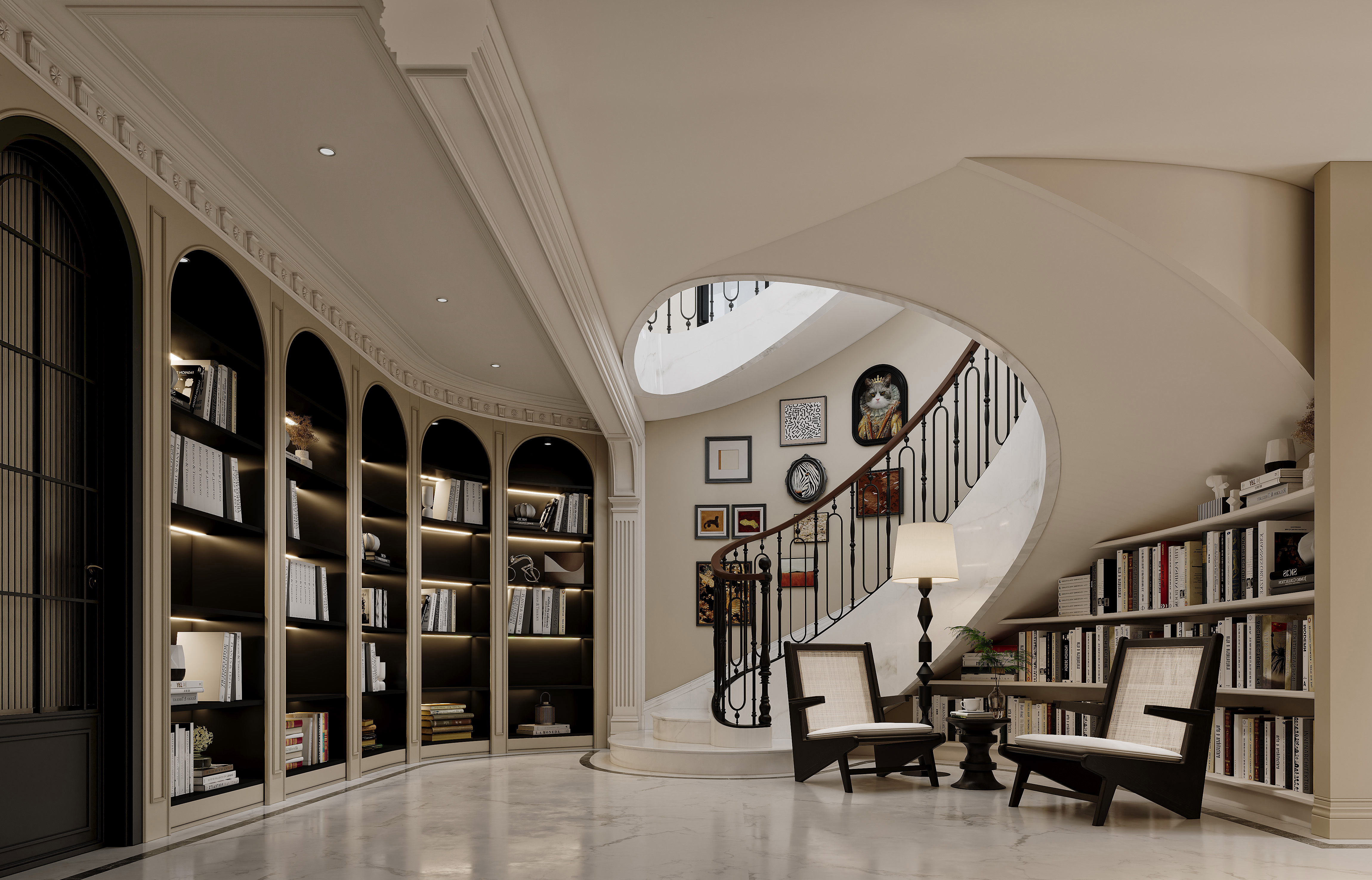 法式别墅设计丨中国成都丨开境装饰-11