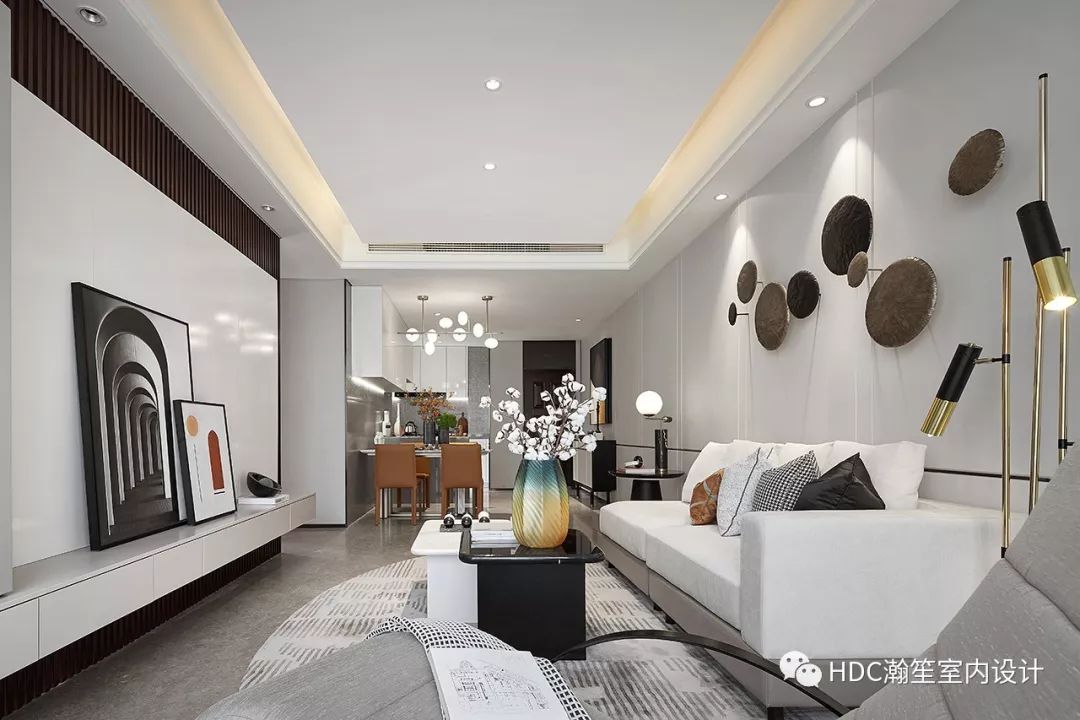 金为·铂鹭风华 A4 户型 | 85㎡现代橙色家居,尽显温暖与优雅-14