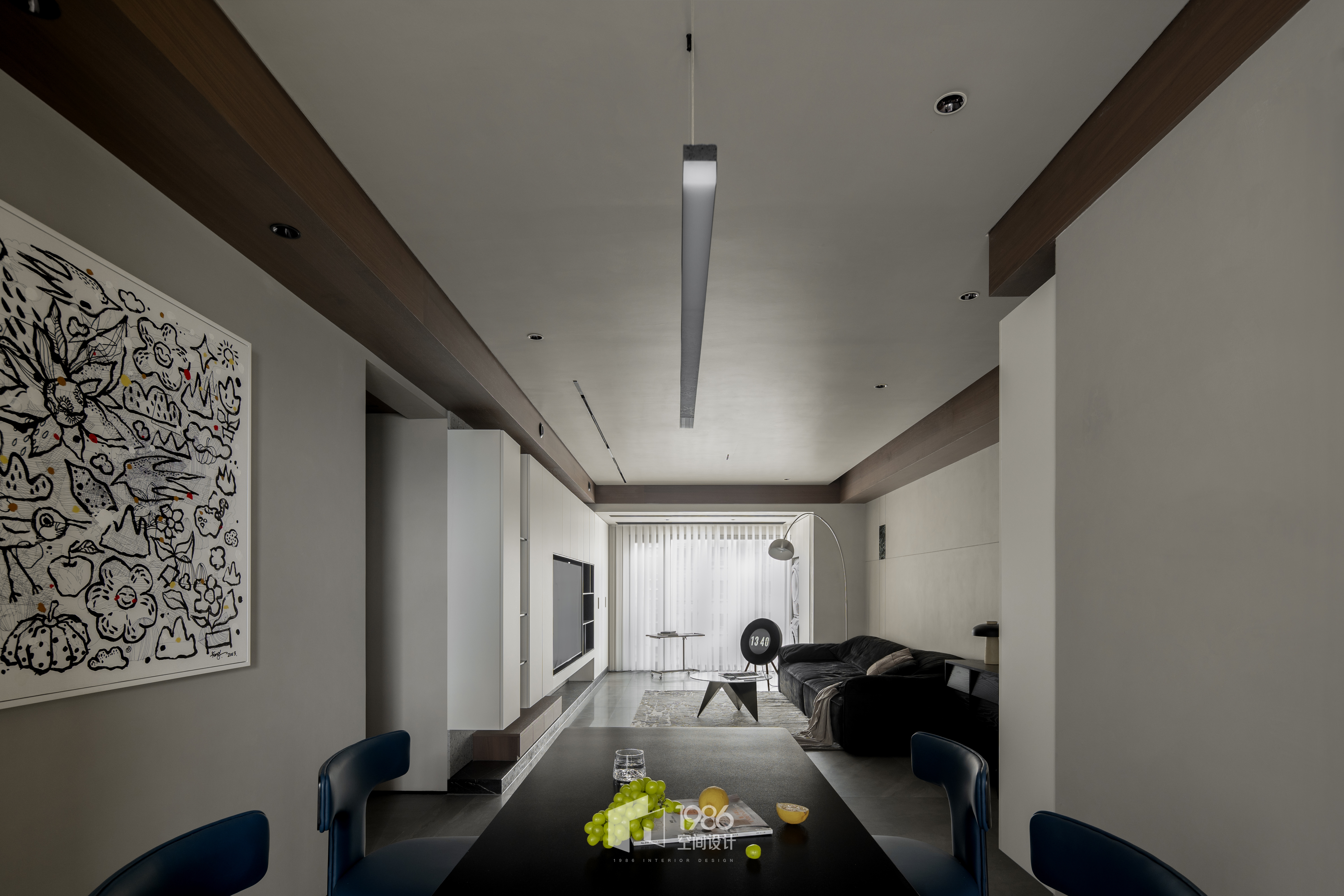 1986设计｜147㎡极简现代风，打破传统定义新现代设计-12