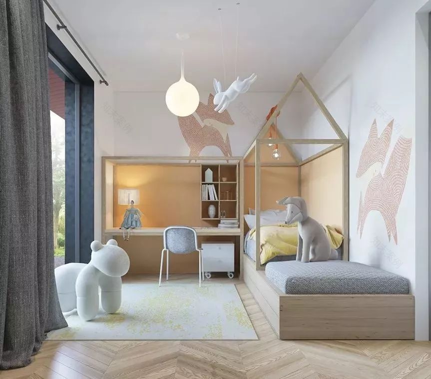 儿童房设计 | 不同年龄段的孩子,打造专属成长空间-28