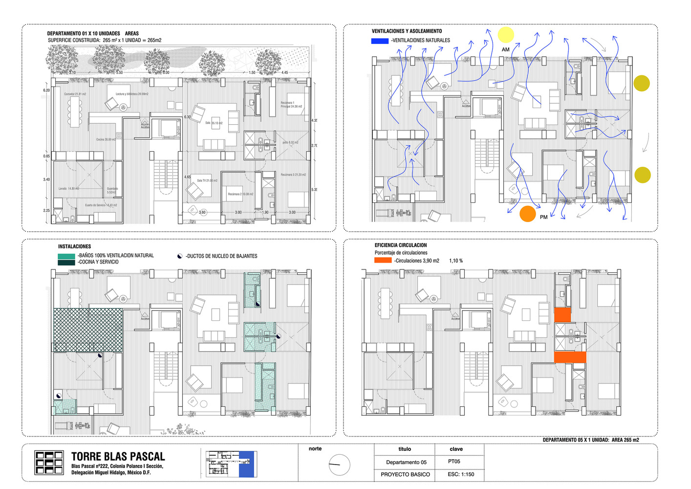 墨西哥城 BP 塔 · 开放,绿色,共享的生活空间-62