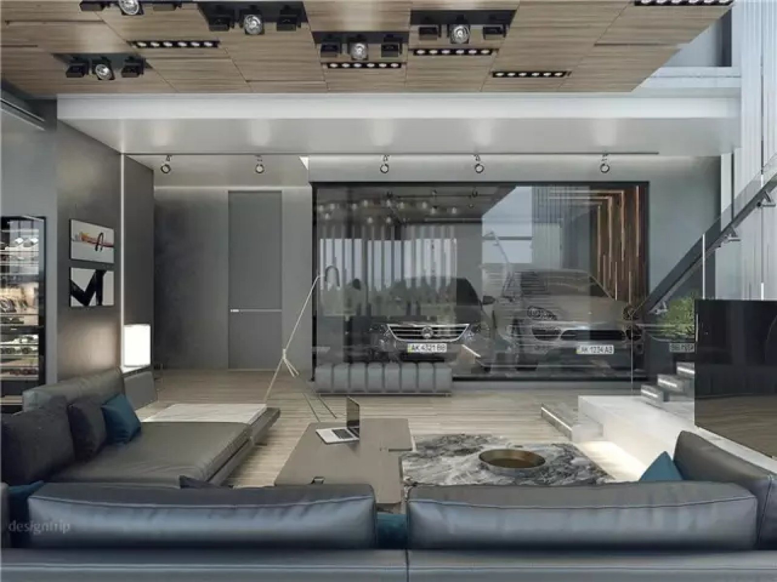 乌克兰高现代化简约灰色独立住宅-5