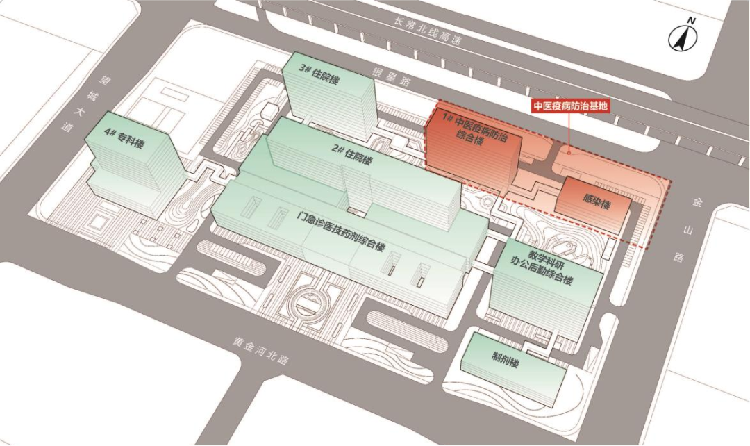 HD▎国家中医疫病防治基地：湖南中医药大学第二附属医院项目一期工程主体结构封顶-32