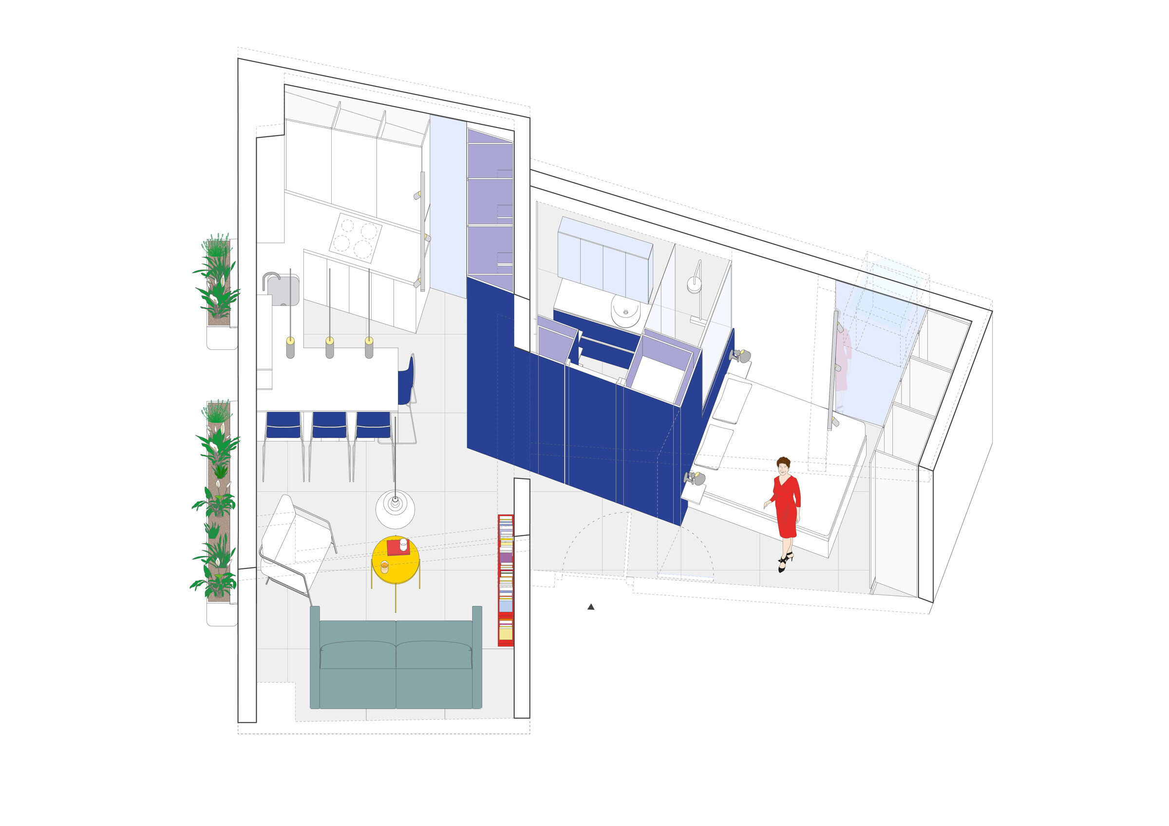 马德里 Sola House丨西班牙马德里丨gon architects-28