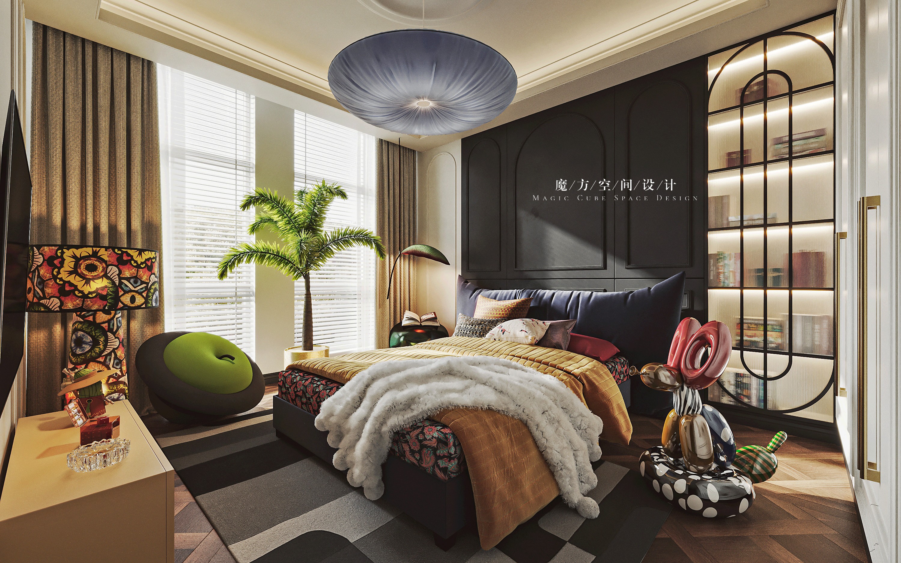 天津•法式复古住宅设计项目丨中国天津丨魔方空间设计-40