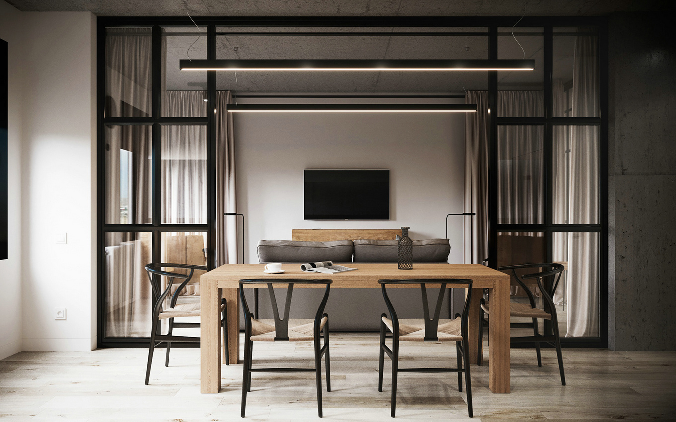 俄罗斯工业风小户型公寓-0