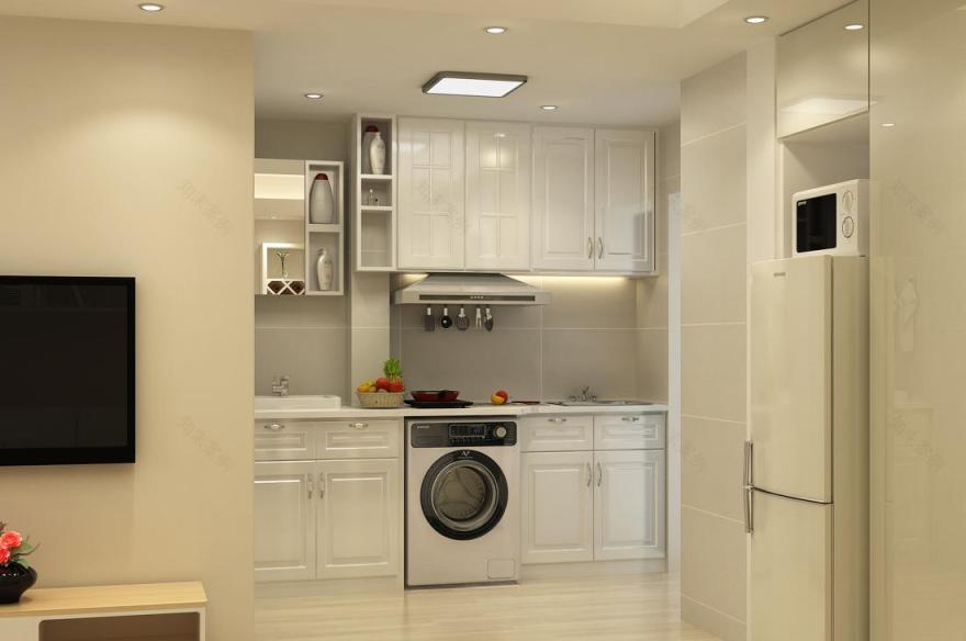 嘉鑫国际 406 户型样板间 | 暗间变明厨,集成设计满足年轻人需求-2