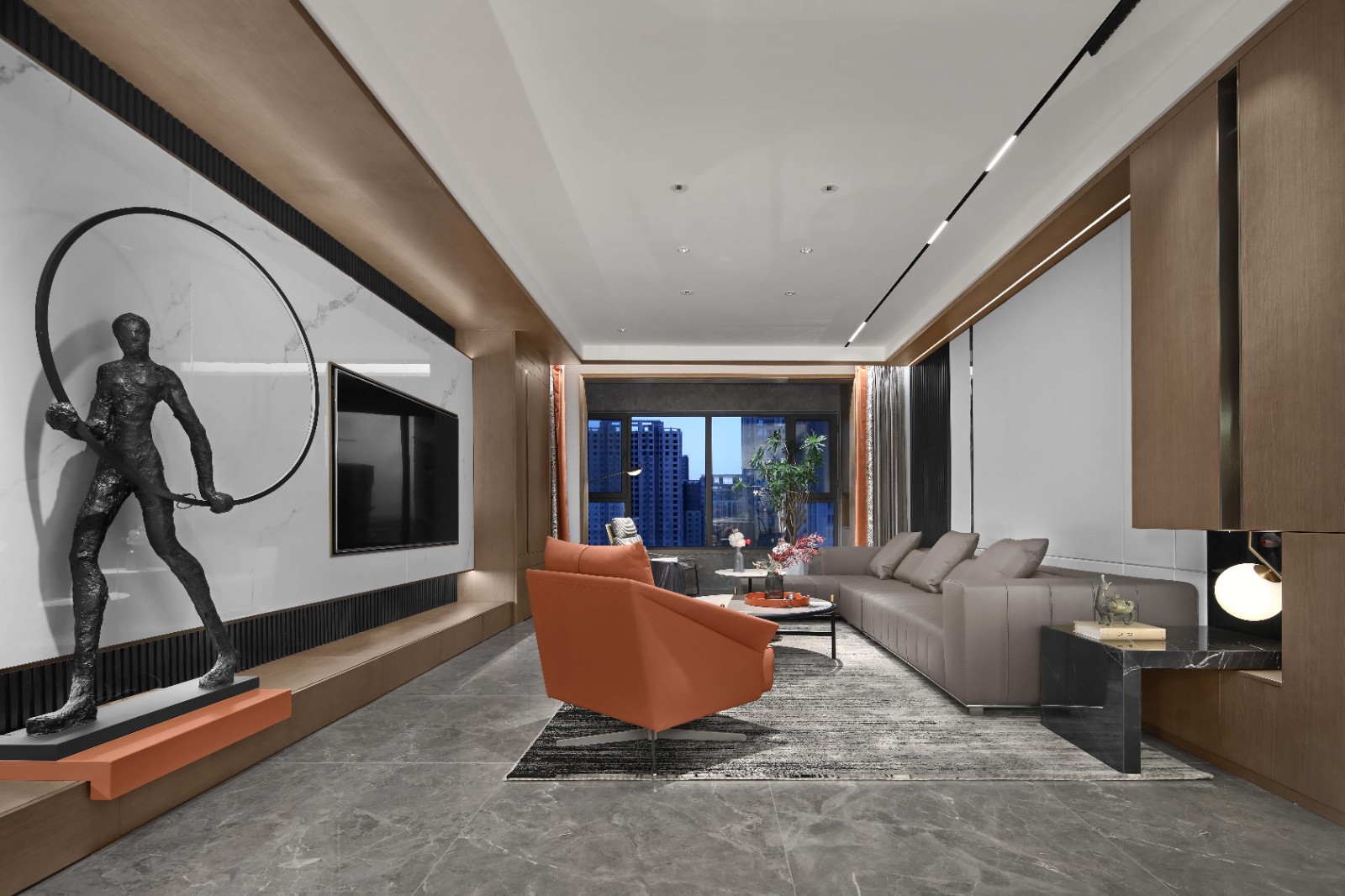 斑斓空间作品:优雅精致的灰调空间-23