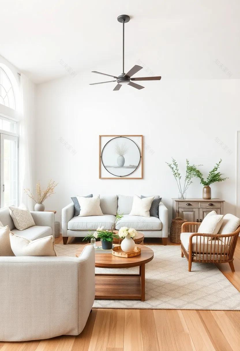 设计温馨中性农舍客厅营造优雅宁静氛围-72