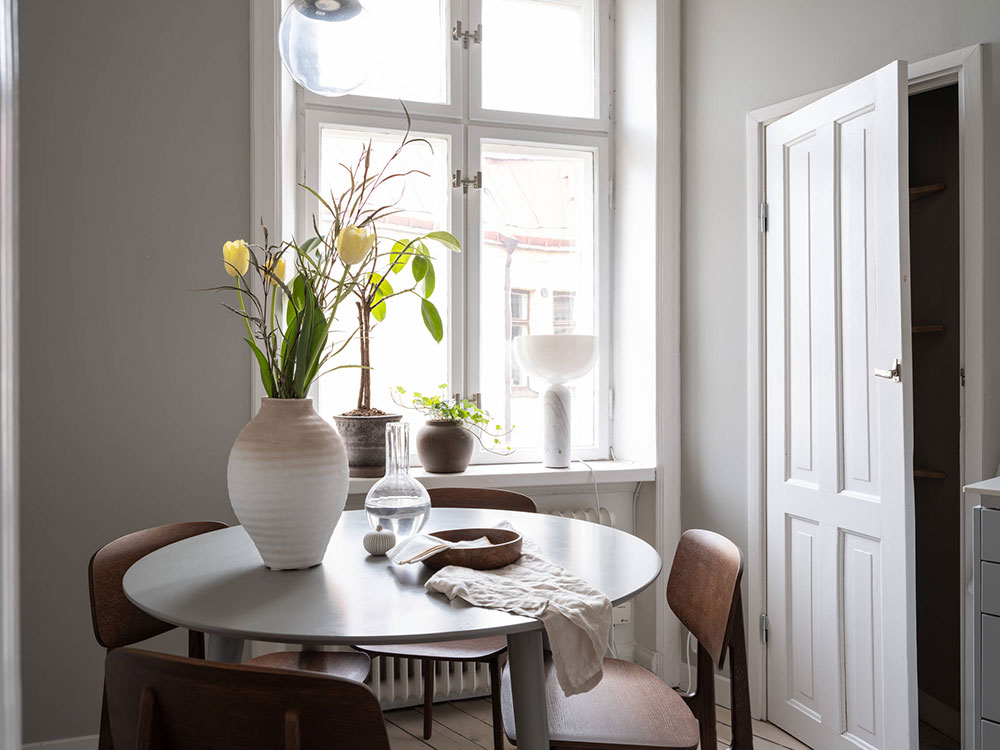 瑞典 41 平米小公寓的温馨灰色空间设计-9