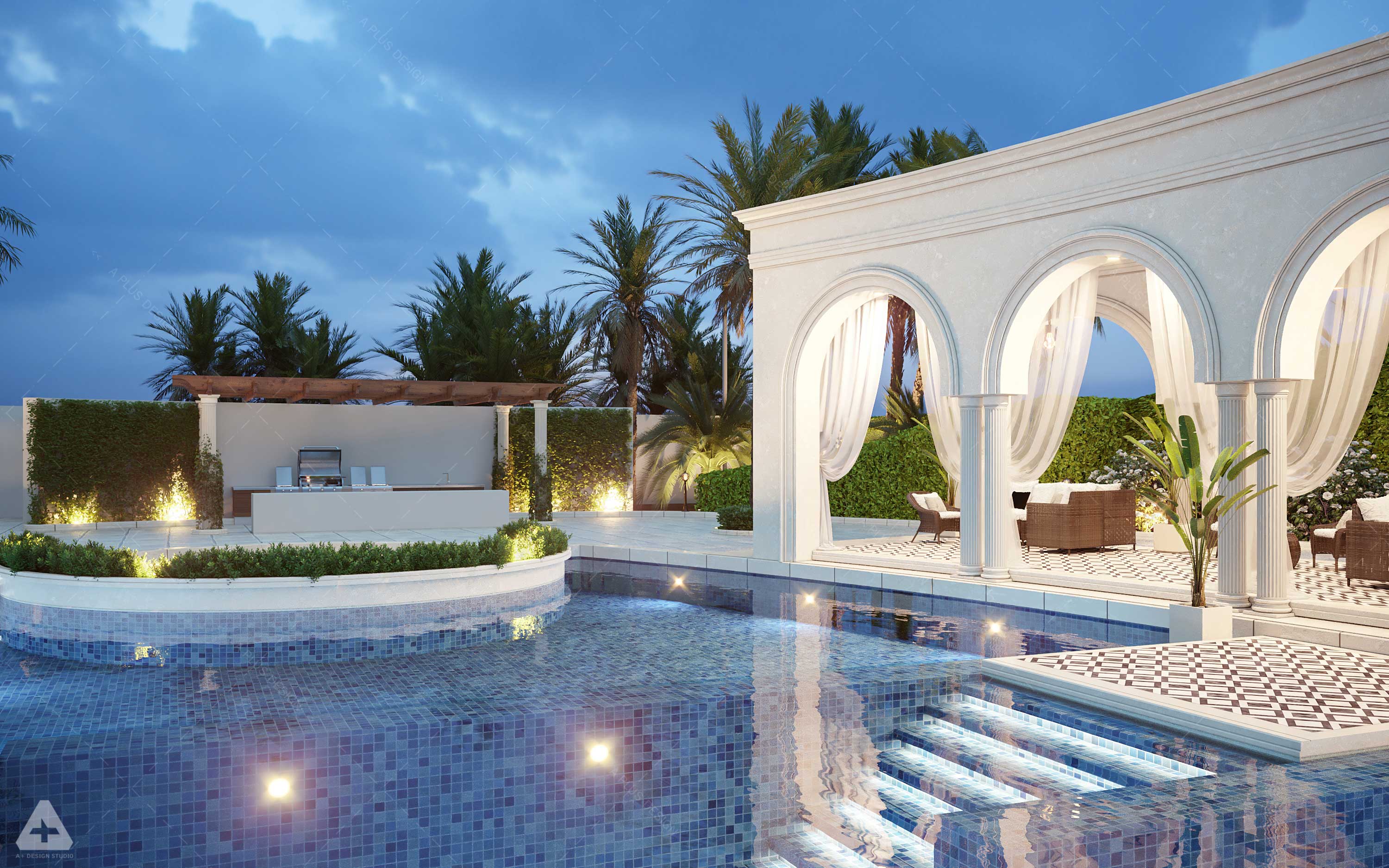 Hotel Landscape Design &Rendering-2
