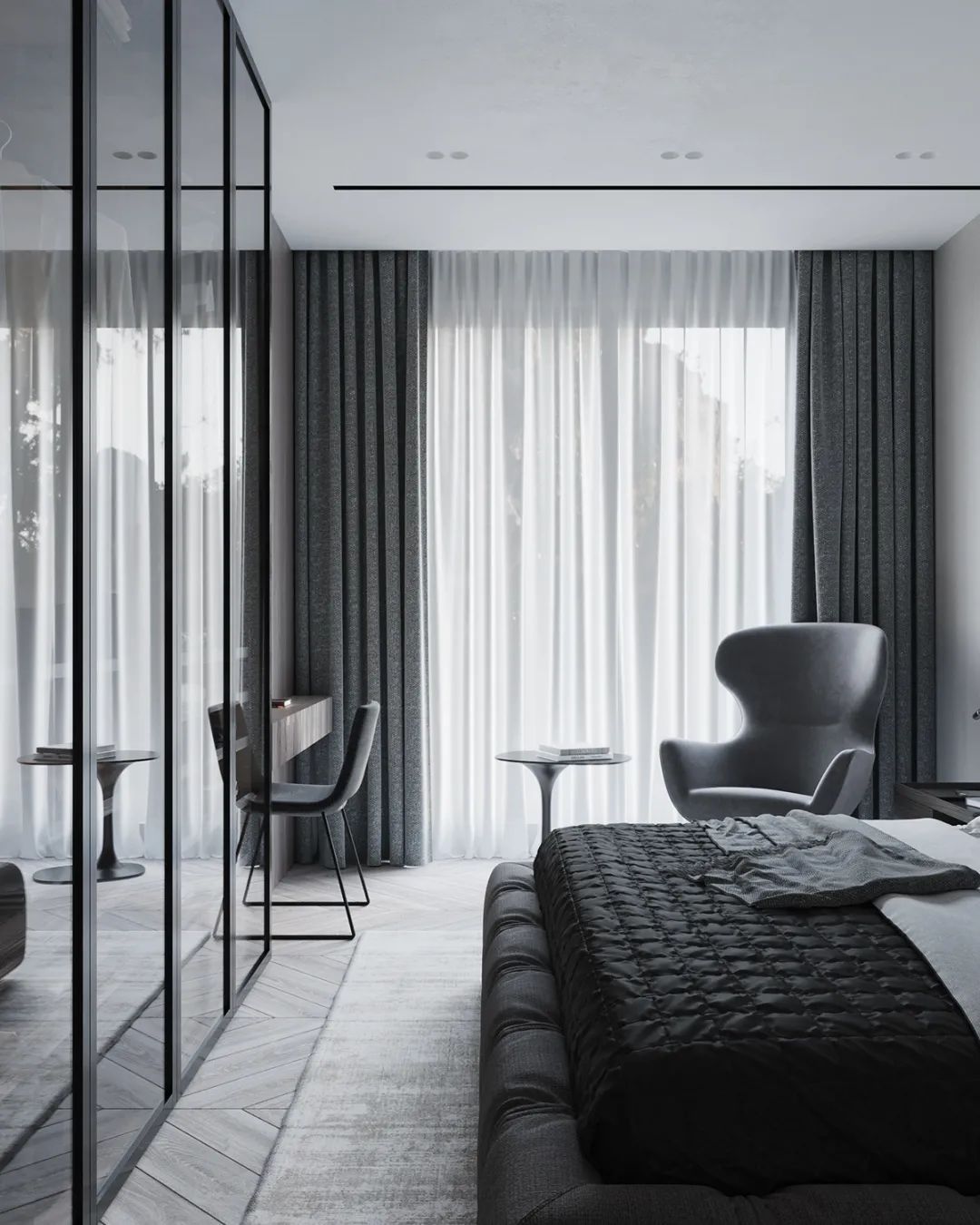 现代轻奢公寓设计丨阿塞拜疆丨Kamran Kerimov-36