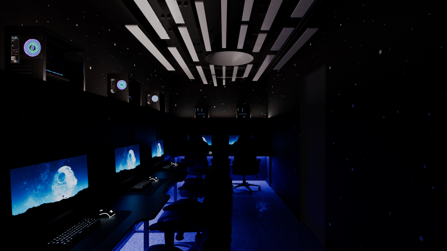 嘉拉伊太空休闲吧
注:Gala·y可能是个特定名称,嘉拉伊是根据读音音译,若有更合适的特定译法需根据具体上下文确定 丨俄罗斯彼尔姆丨Patriarch studio-25