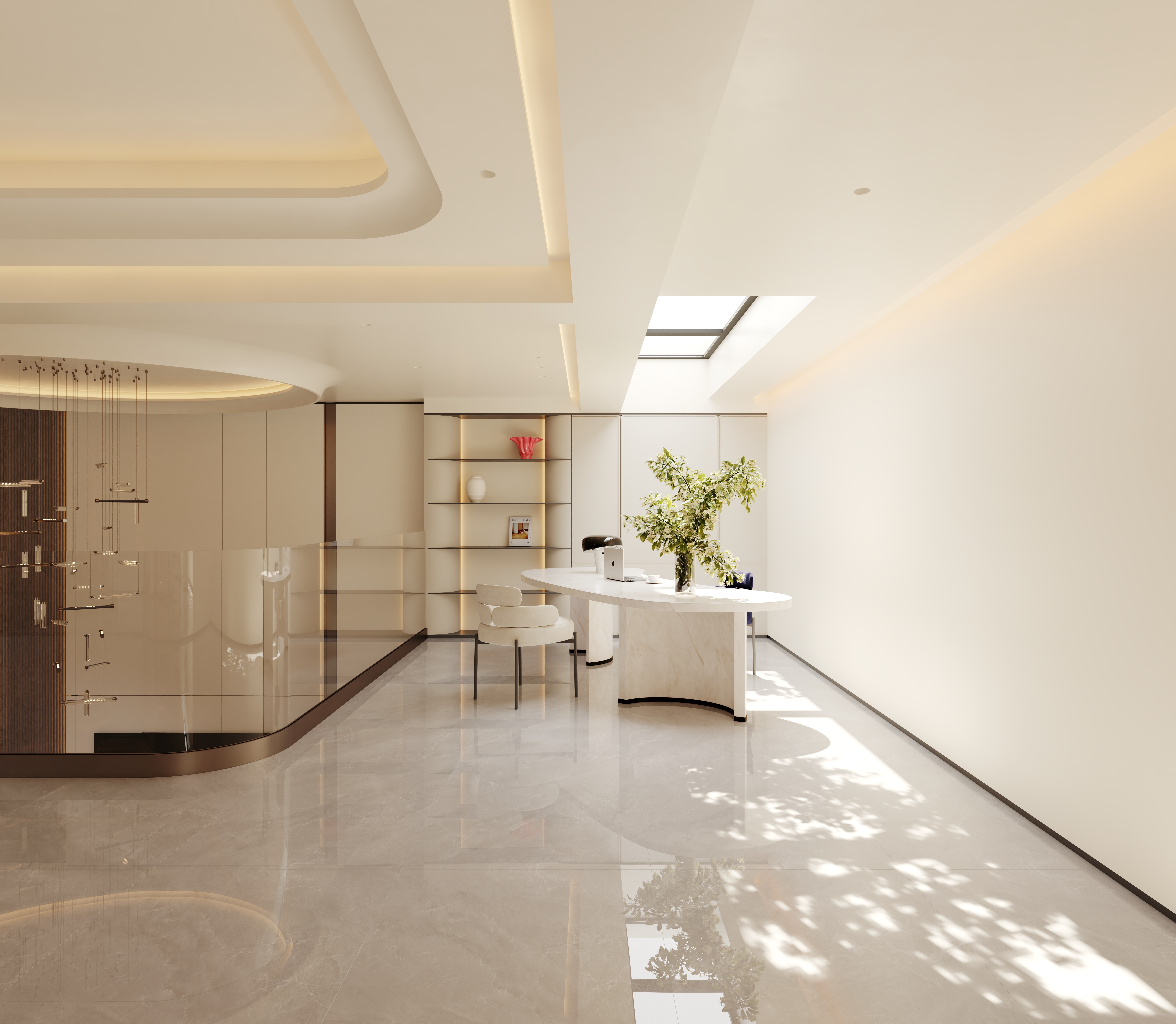 近期渲染 挑空别墅-1